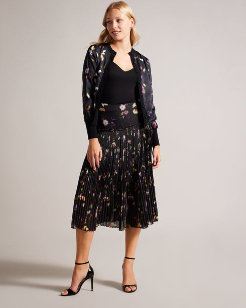 TEREYSA-Skirts-Corrugated Pleated Midi Skirt- Ted Baker Romania